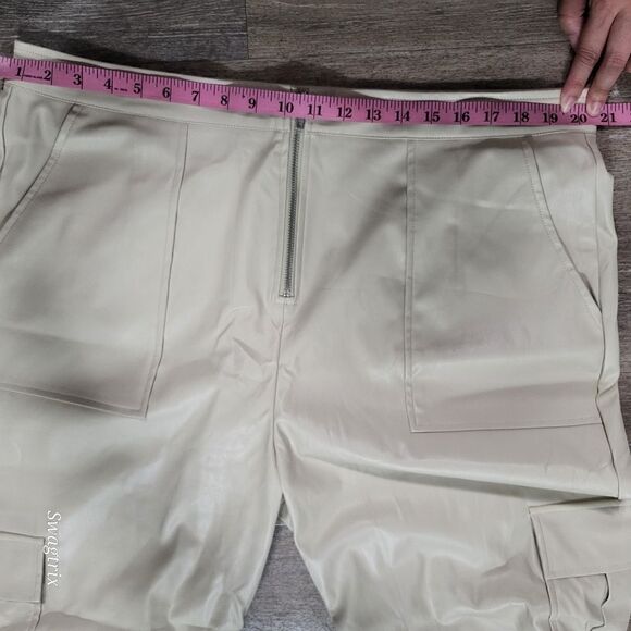 Faux Leather Joggers - Picture 7 of 8